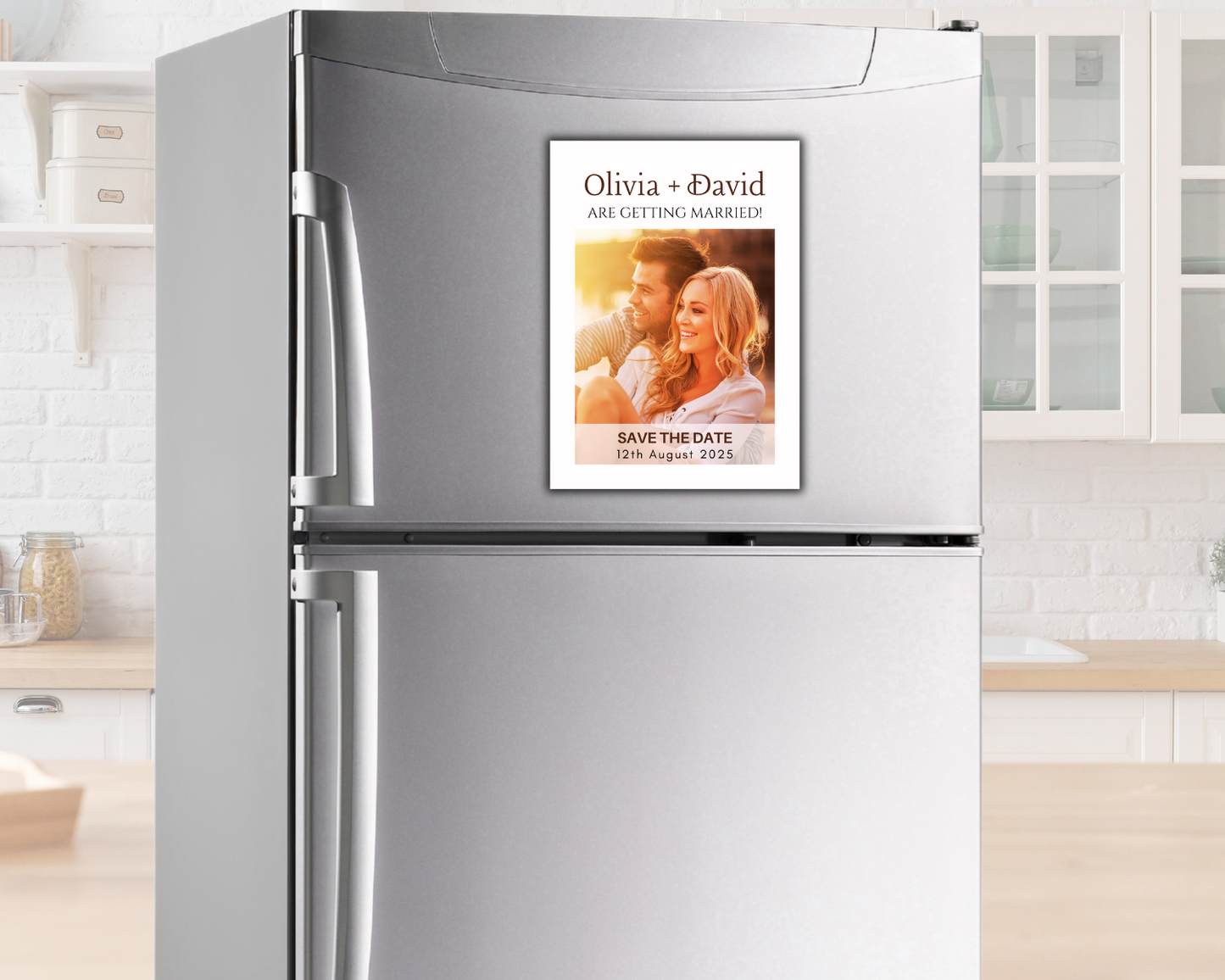 Save The Date Template with Photos and Magnets