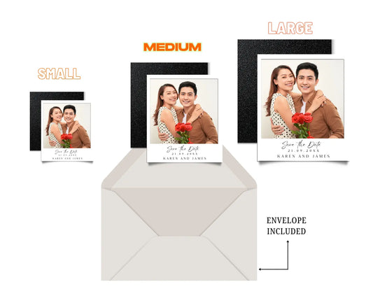 Wedding Save The Date Magnet With Custom Photos - Print Yours Today