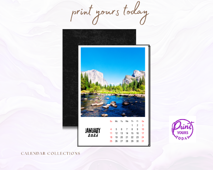 Custom fridge calendar magnets with your chosen photos.