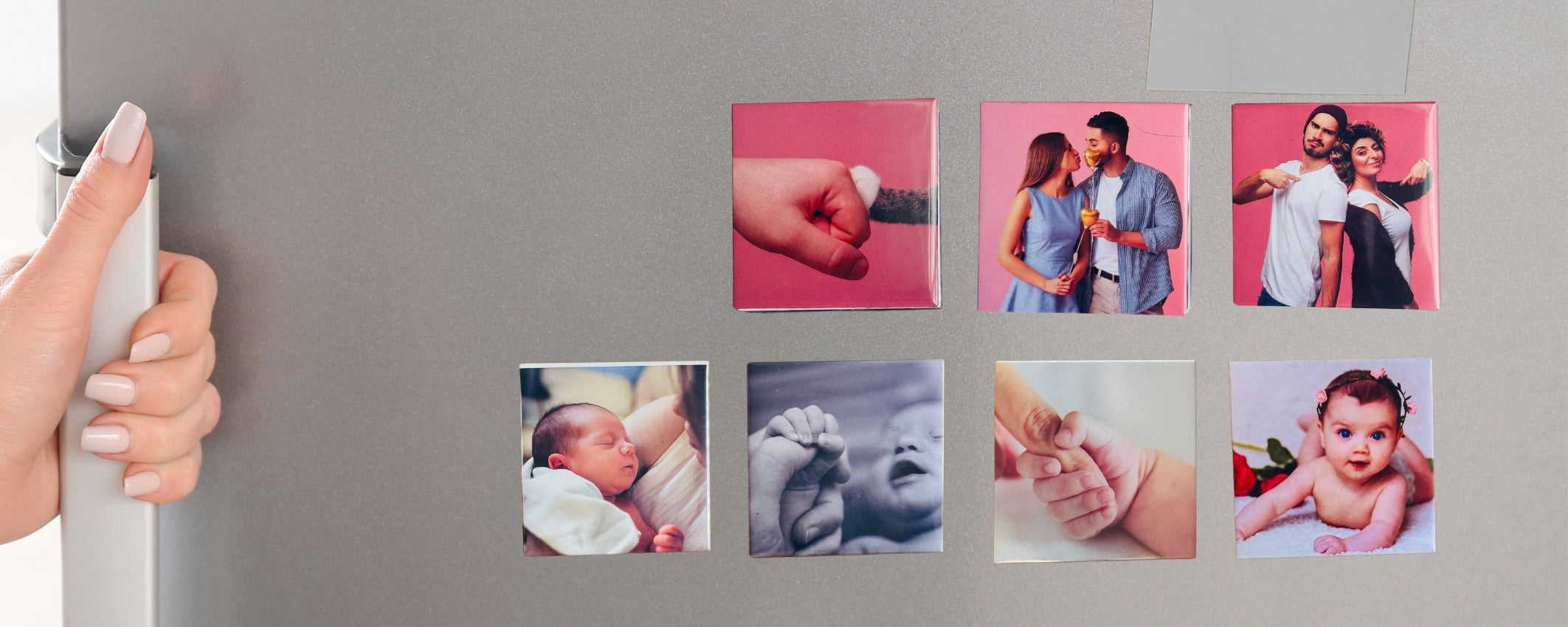 Personalized wedding photo magnets – romantic keepsake gift