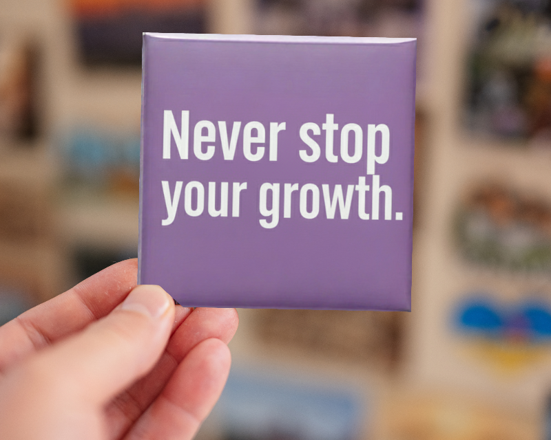 Personalized quote magnet gift packaging