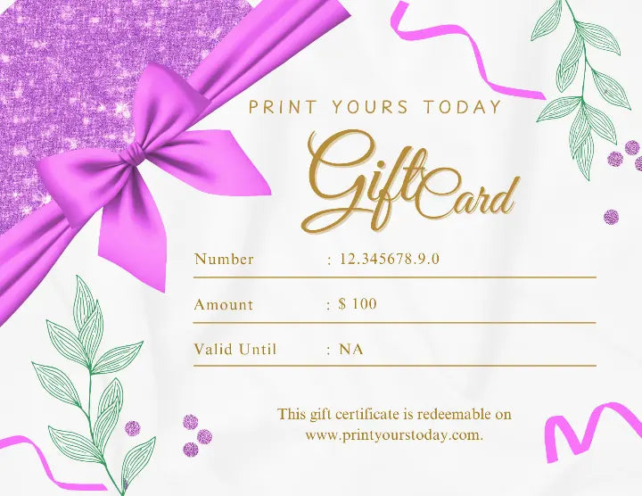 Choose gift card amount – delivered instantly via email