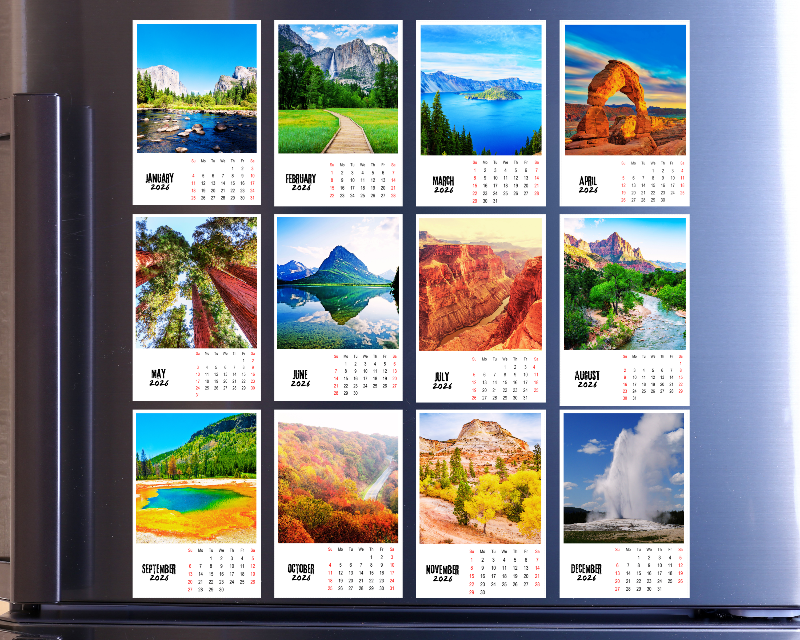 Giftable photo magnetic calendar – perfect present idea