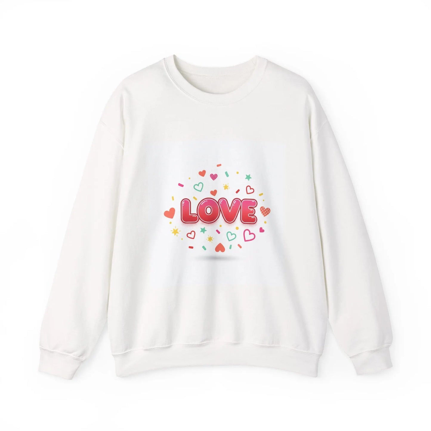LOVE heart graphic Sweatshirt | Galentine’s friendship sweatshirt, pink red vibes - Print Yours Today