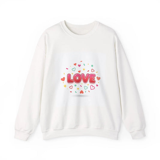 LOVE heart graphic Sweatshirt | Galentine’s friendship sweatshirt, pink red vibes - Print Yours Today