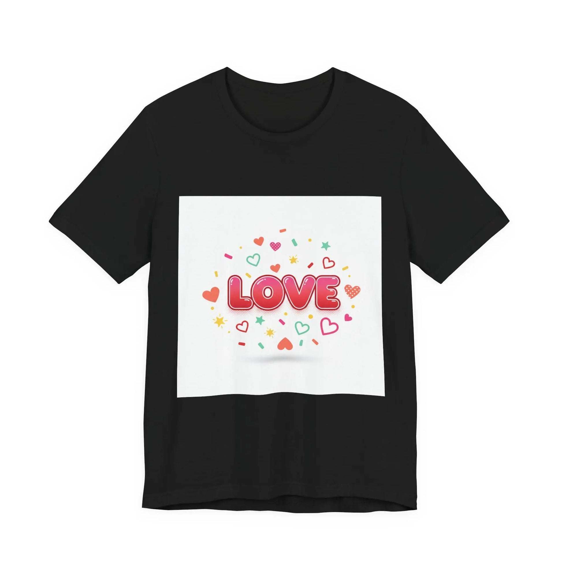 Love Heart Graphic Tee — Cute Valentine’s Day Short Sleeve Shirt - Print Yours Today