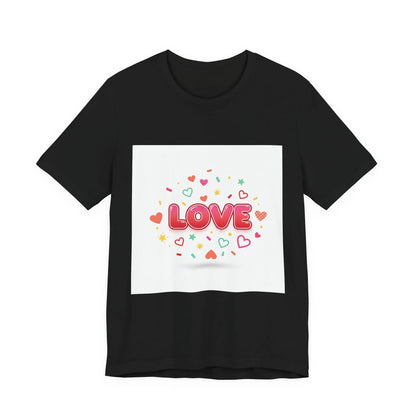 Love Heart Graphic Tee — Cute Valentine’s Day Short Sleeve Shirt - Print Yours Today
