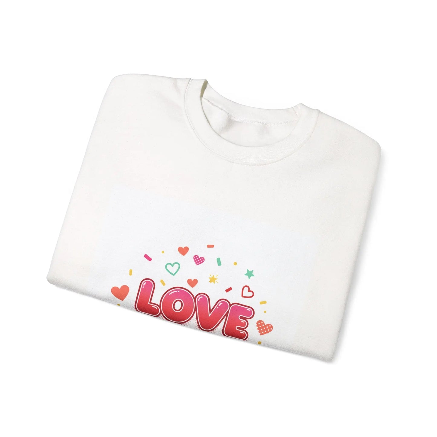 LOVE heart graphic Sweatshirt | Galentine’s friendship sweatshirt, pink red vibes - Print Yours Today