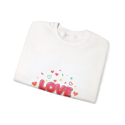 LOVE heart graphic Sweatshirt | Galentine’s friendship sweatshirt, pink red vibes - Print Yours Today