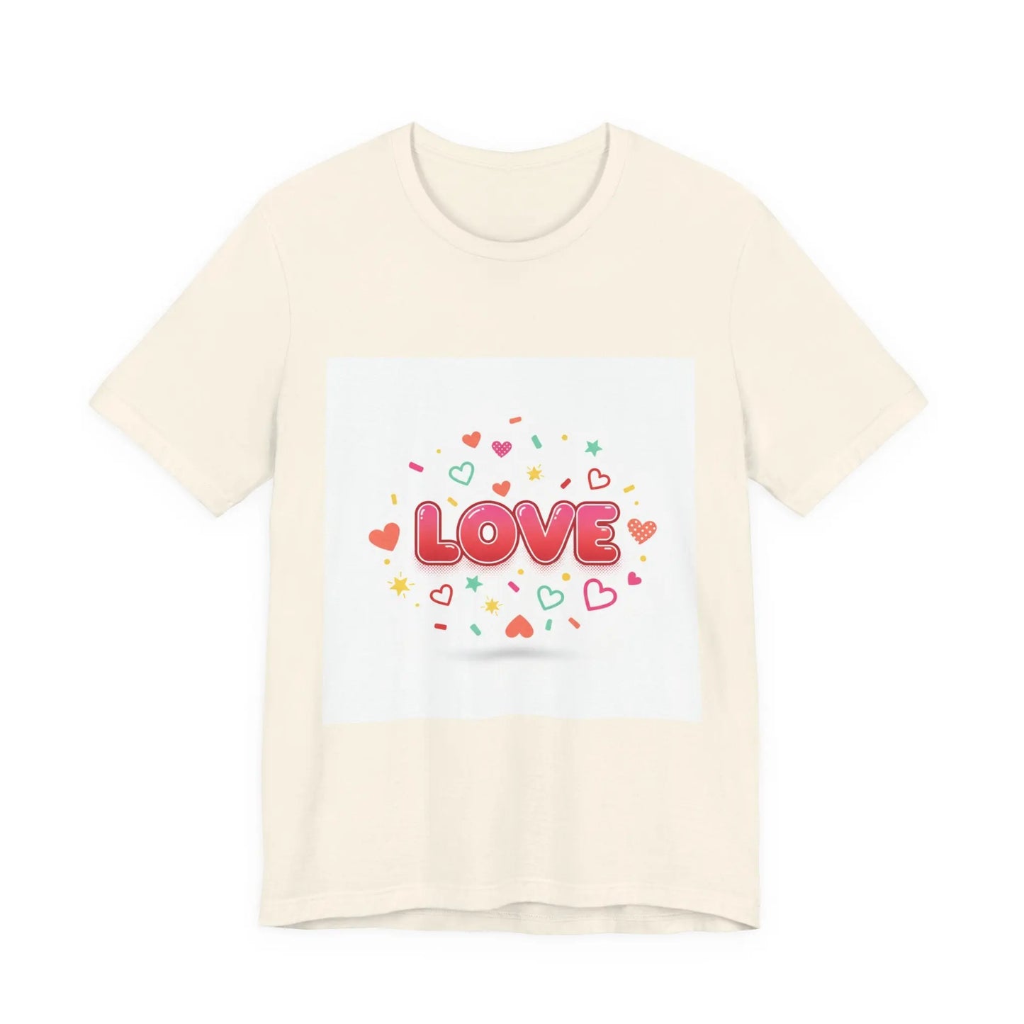 Love Heart Graphic Tee — Cute Valentine’s Day Short Sleeve Shirt - Print Yours Today