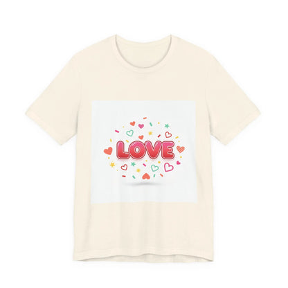 Love Heart Graphic Tee — Cute Valentine’s Day Short Sleeve Shirt - Print Yours Today