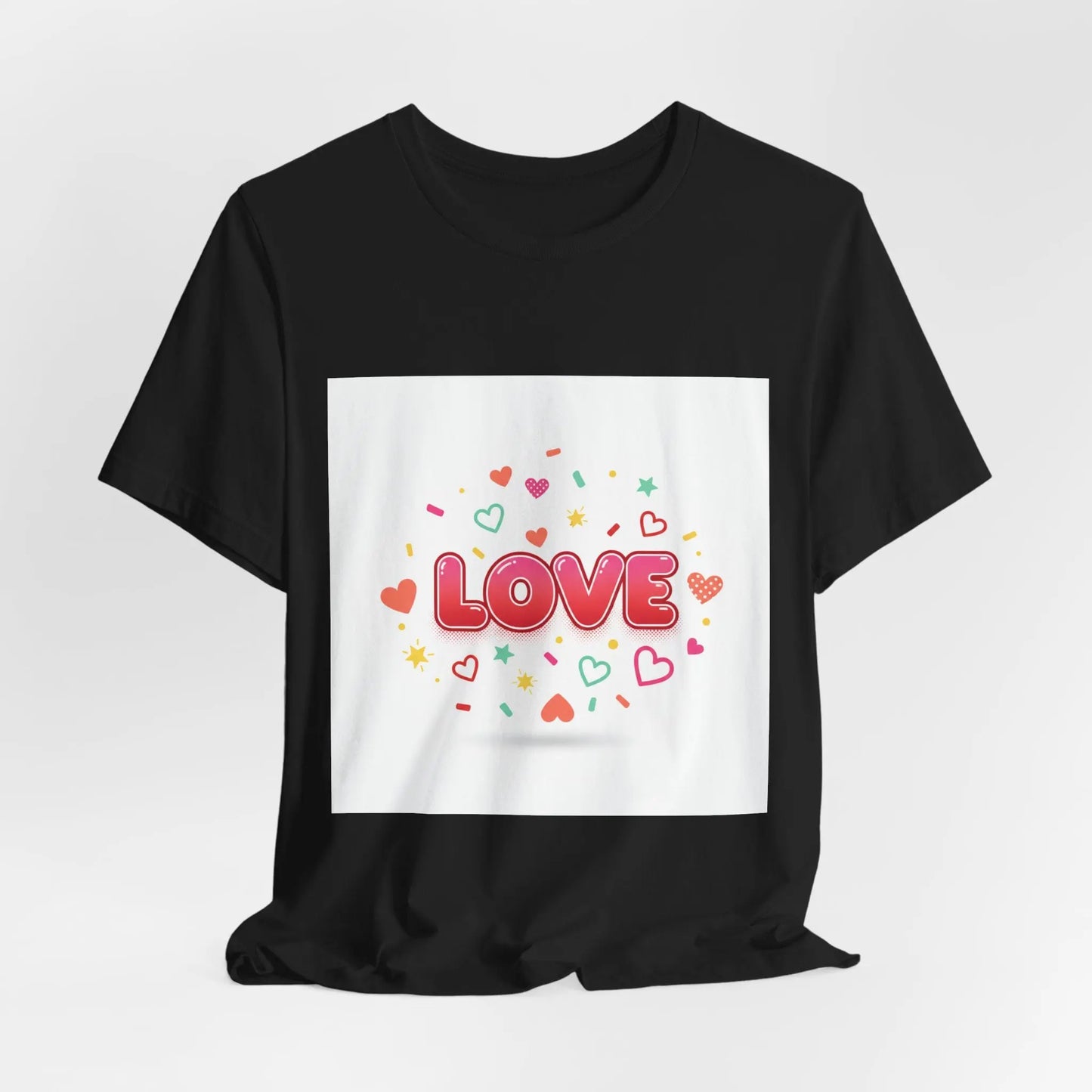Love Heart Graphic Tee — Cute Valentine’s Day Short Sleeve Shirt - Print Yours Today