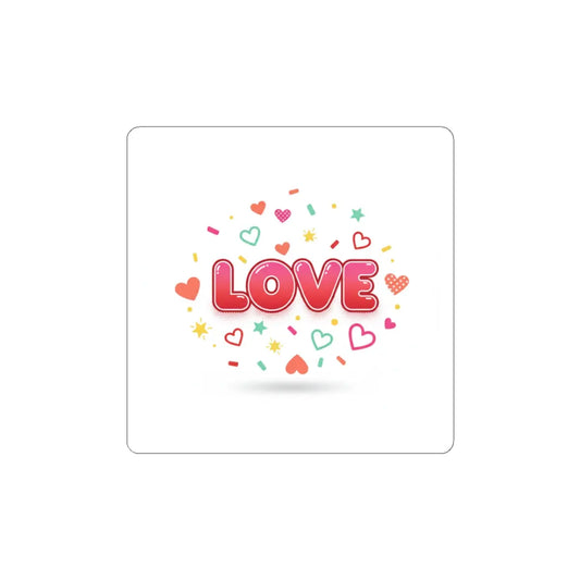 Love Sticker | Galentine’s Friendship decal, Pink Red Heart Bestie - Print Yours Today