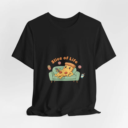 Slice of Life Pizza Tee | food pun shirt, snack cartoon tee - Print Yours Today