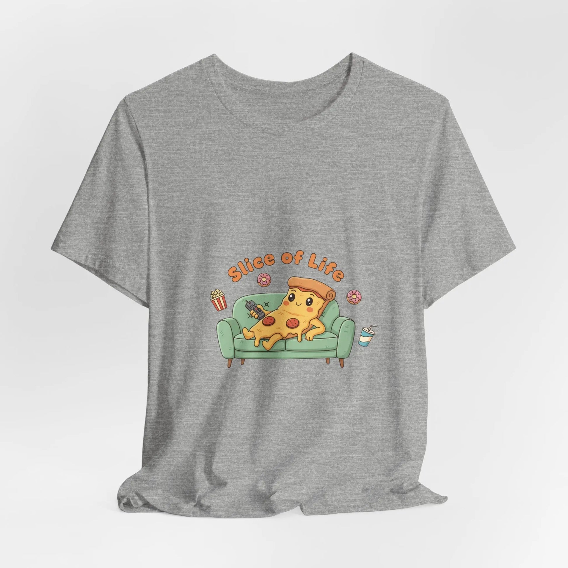 Slice of Life Pizza Tee | food pun shirt, snack cartoon tee - Print Yours Today