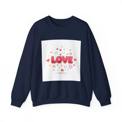 LOVE heart graphic Sweatshirt | Galentine’s friendship sweatshirt, pink red vibes - Print Yours Today