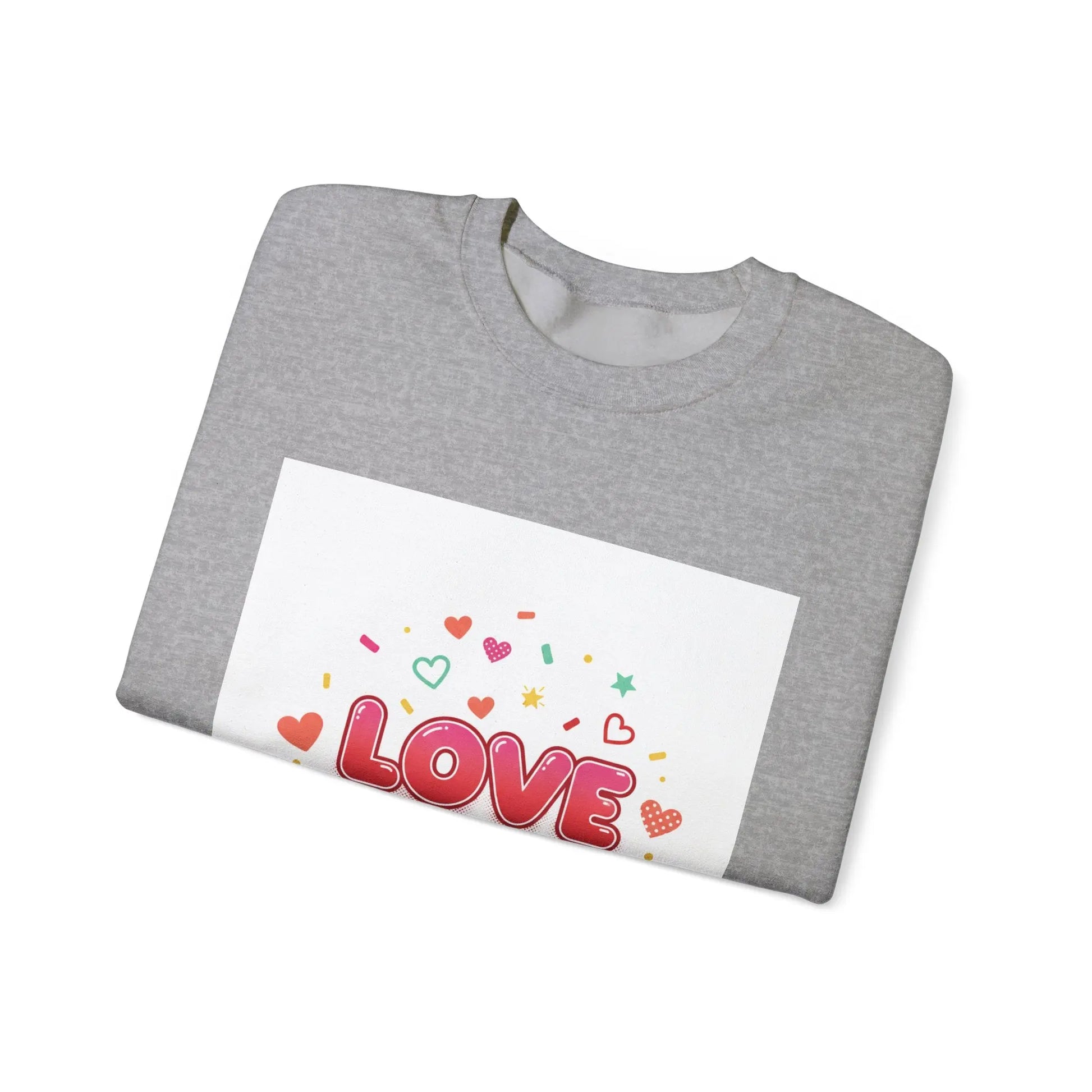LOVE heart graphic Sweatshirt | Galentine’s friendship sweatshirt, pink red vibes - Print Yours Today