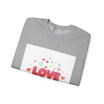 LOVE heart graphic Sweatshirt | Galentine’s friendship sweatshirt, pink red vibes - Print Yours Today