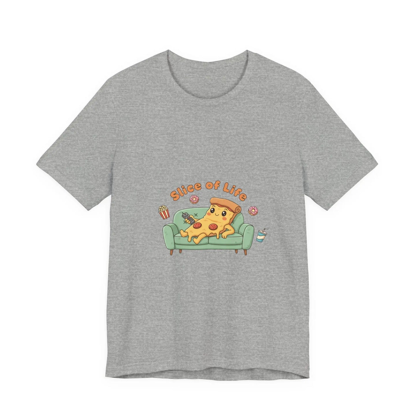 Slice of Life Pizza Tee | food pun shirt, snack cartoon tee - Print Yours Today