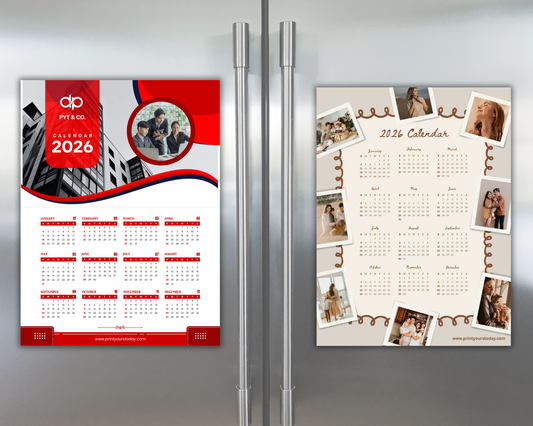 2026 magnetic calendar 11x8 front view