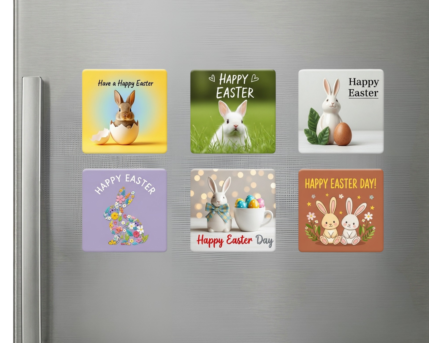 Personalized Easter Bunny Fridge Magnets – Custom Easter Basket Gift for Kids, Cute Spring Fridge Magnet Decor