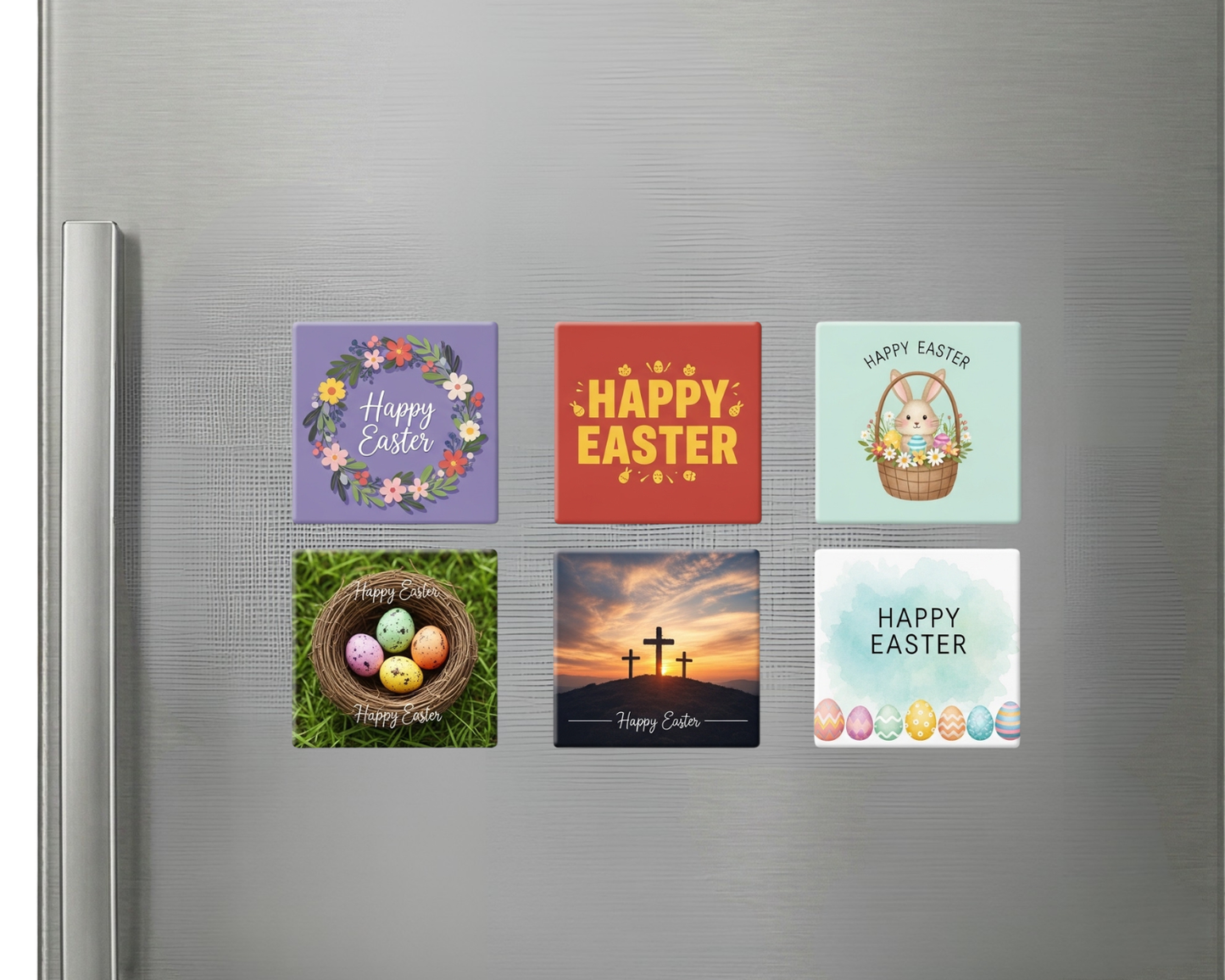 Personalized Easter Bunny Fridge Magnets – Custom Easter Basket Gift for Kids, Cute Spring Fridge Magnet Decor