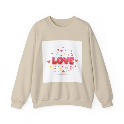 LOVE heart graphic Sweatshirt | Galentine’s friendship sweatshirt, pink red vibes - Print Yours Today