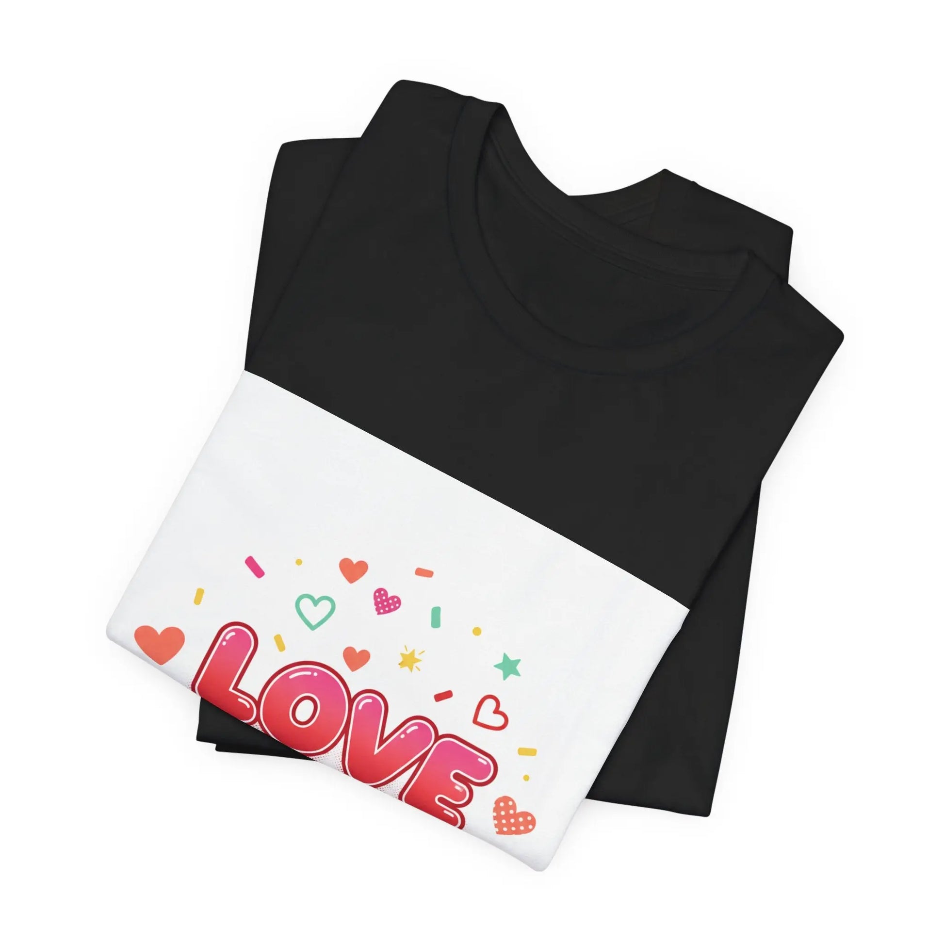 Love Heart Graphic Tee — Cute Valentine’s Day Short Sleeve Shirt - Print Yours Today