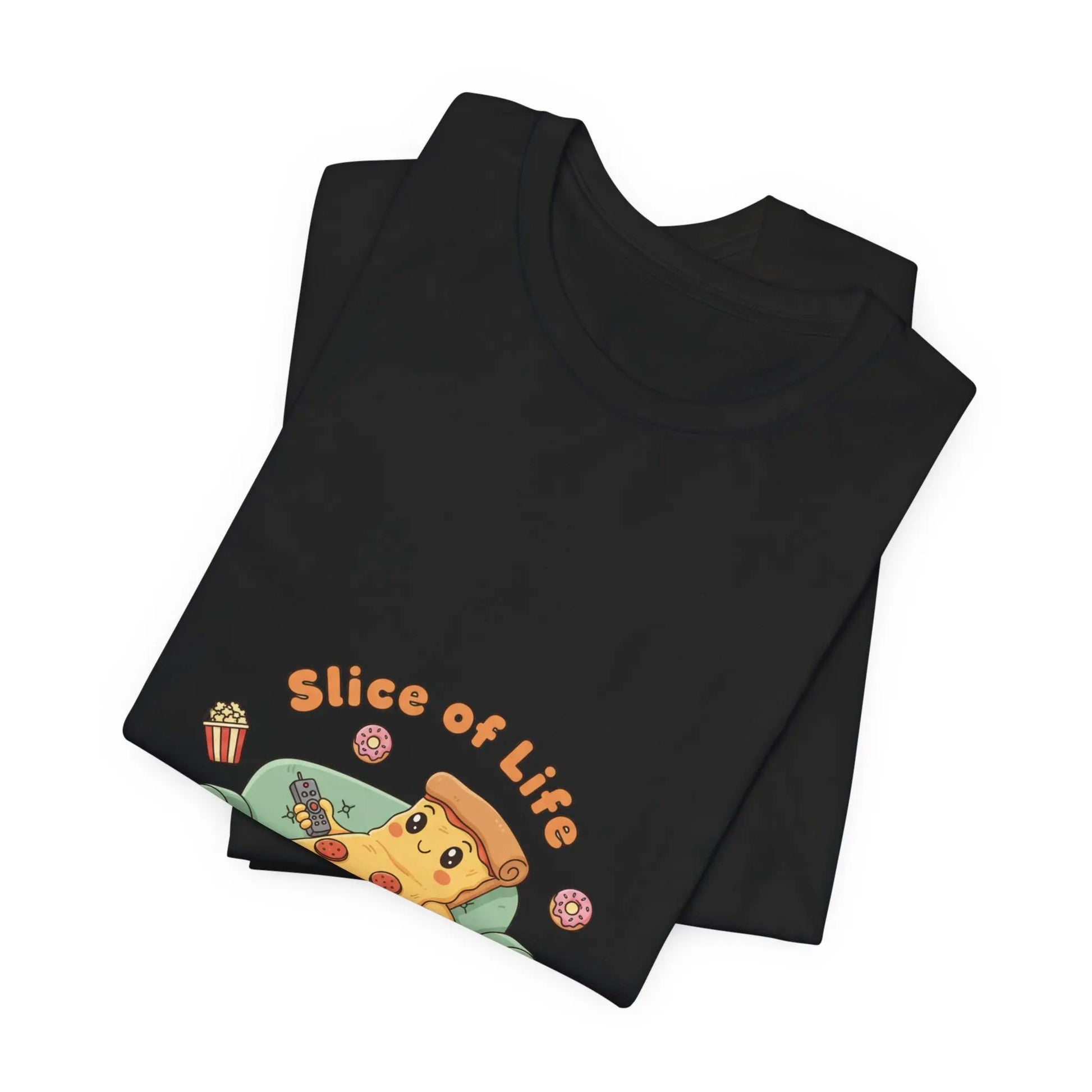 Slice of Life Pizza Tee | food pun shirt, snack cartoon tee - Print Yours Today