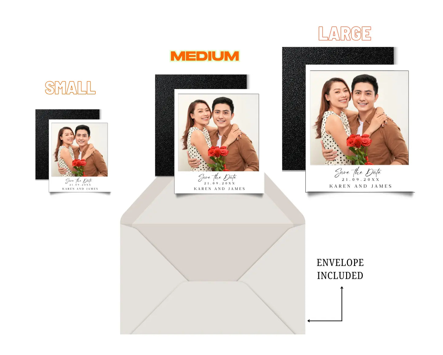 Wedding  Save The Date Magnet With Custom Photos - Print Yours Today