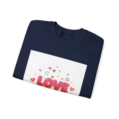LOVE heart graphic Sweatshirt | Galentine’s friendship sweatshirt, pink red vibes - Print Yours Today