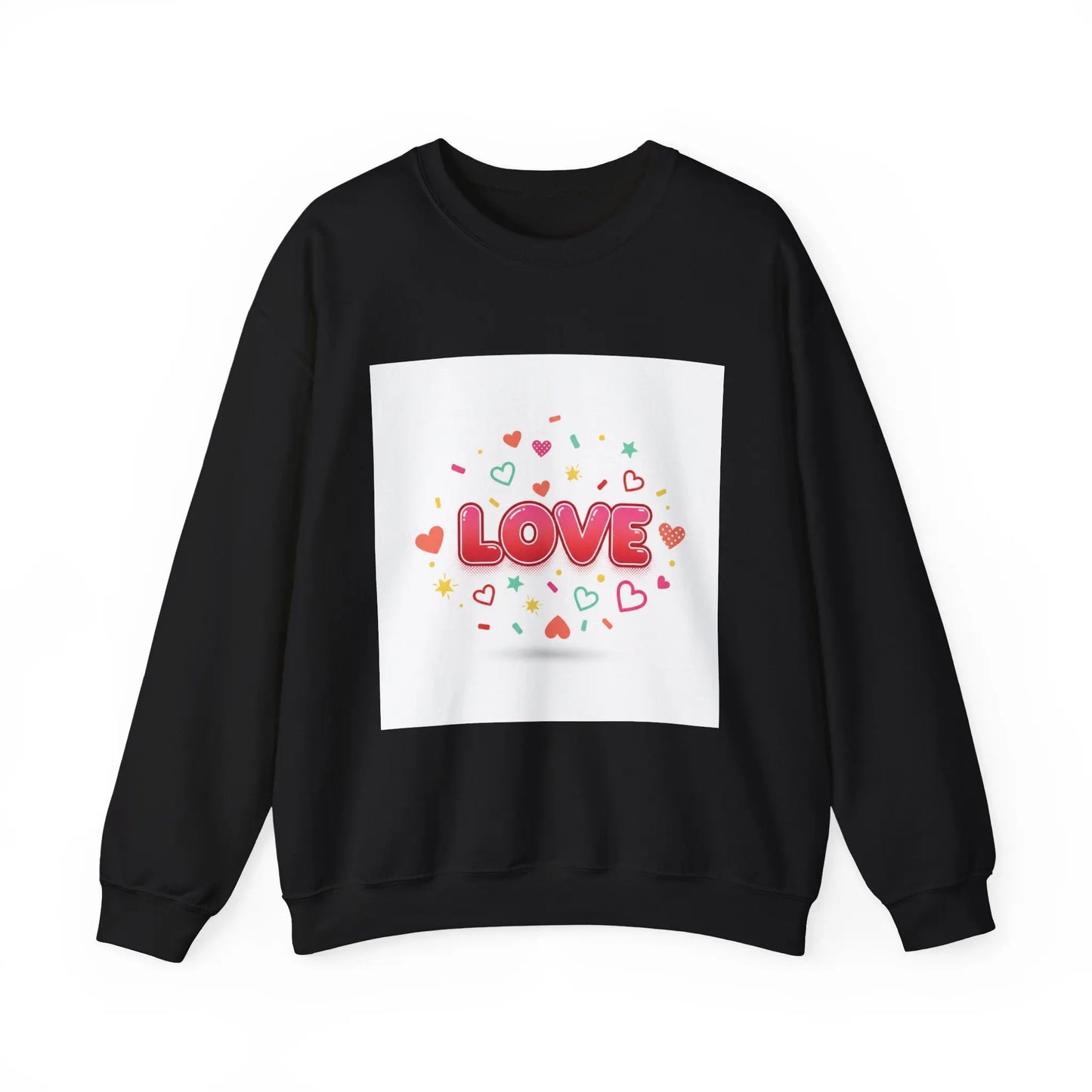 LOVE heart graphic Sweatshirt | Galentine’s friendship sweatshirt, pink red vibes - Print Yours Today