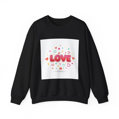 LOVE heart graphic Sweatshirt | Galentine’s friendship sweatshirt, pink red vibes - Print Yours Today