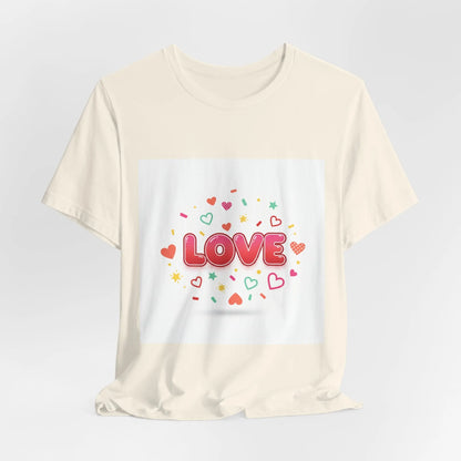 Love Heart Graphic Tee — Cute Valentine’s Day Short Sleeve Shirt - Print Yours Today