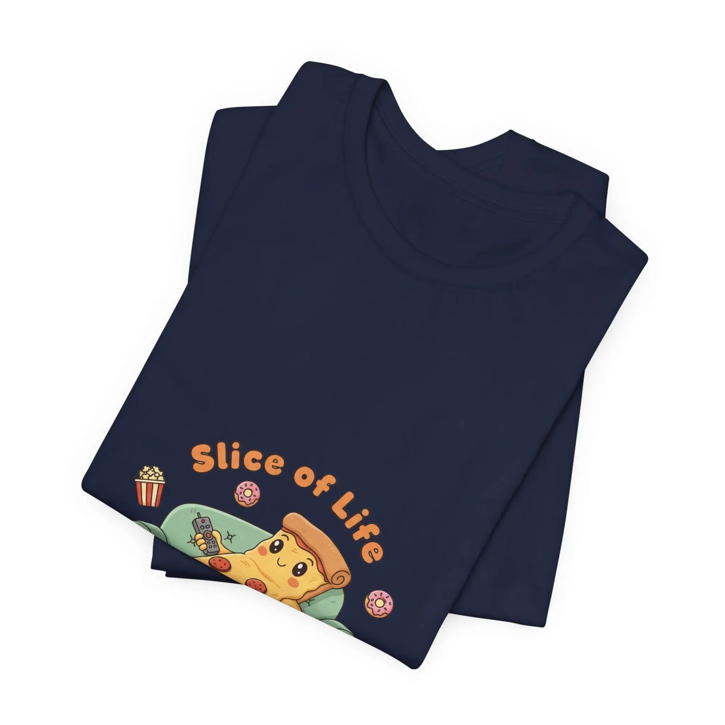Slice of Life Pizza Tee | food pun shirt, snack cartoon tee - Print Yours Today