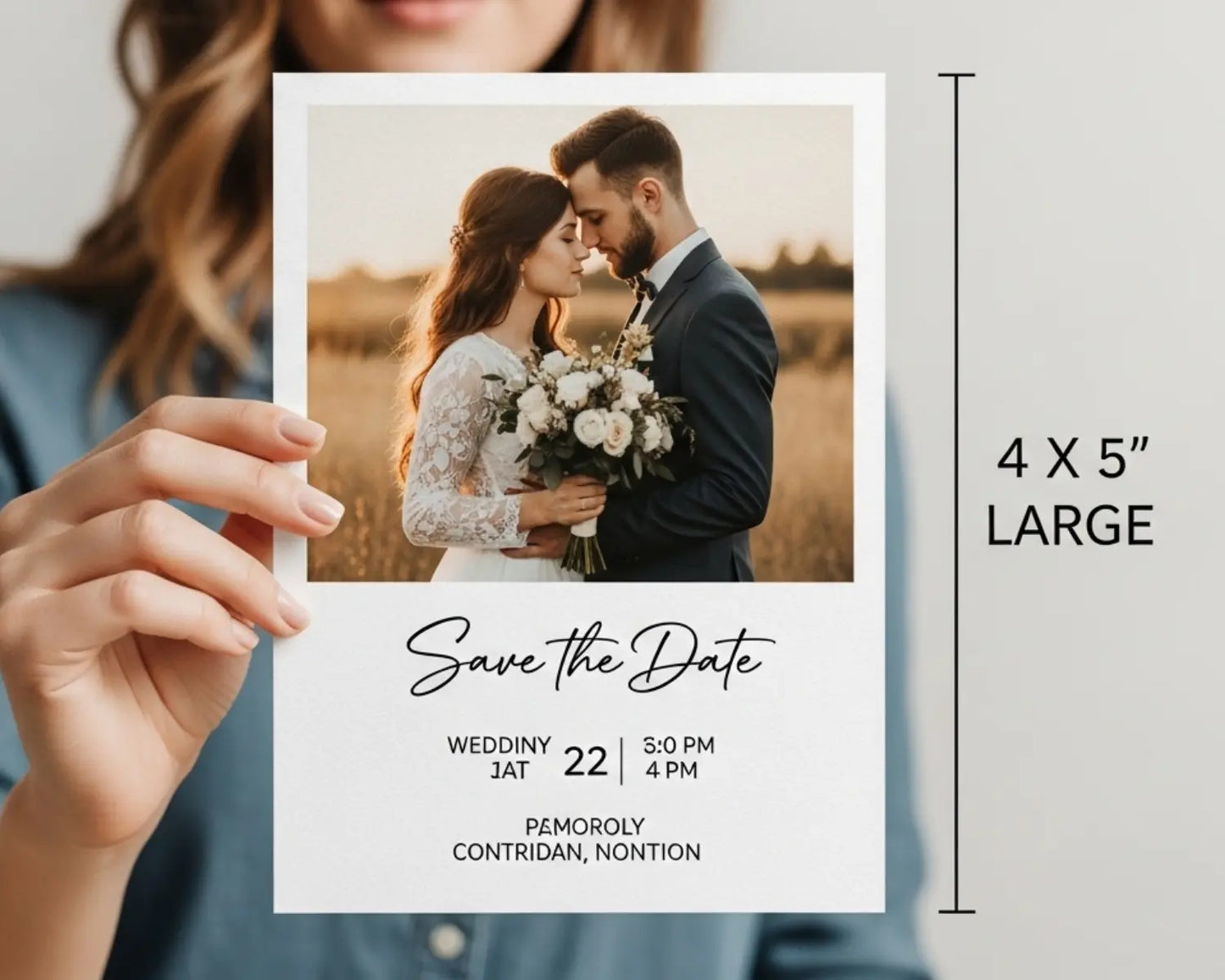 Wedding  Save The Date Magnet With Custom Photos - Print Yours Today
