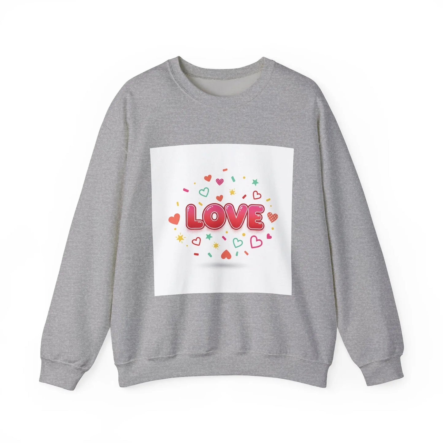 LOVE heart graphic Sweatshirt | Galentine’s friendship sweatshirt, pink red vibes - Print Yours Today