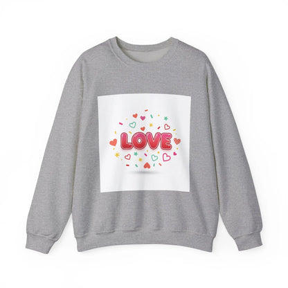 LOVE heart graphic Sweatshirt | Galentine’s friendship sweatshirt, pink red vibes - Print Yours Today