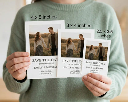 Wedding  Save The Date Magnet With Custom Photos - Print Yours Today