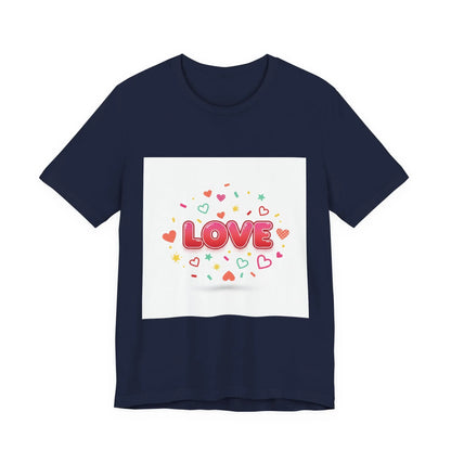 Love Heart Graphic Tee — Cute Valentine’s Day Short Sleeve Shirt - Print Yours Today