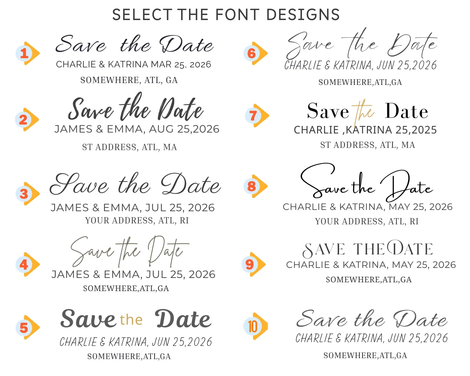 Wedding  Save The Date Magnet With Custom Photos - Print Yours Today