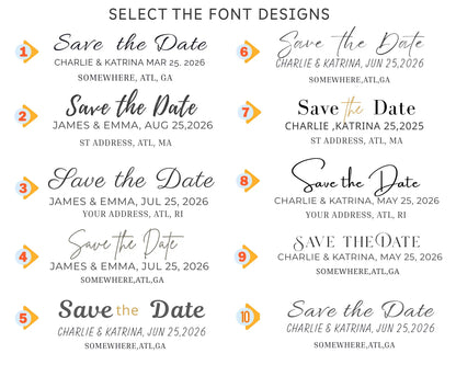 Wedding  Save The Date Magnet With Custom Photos - Print Yours Today