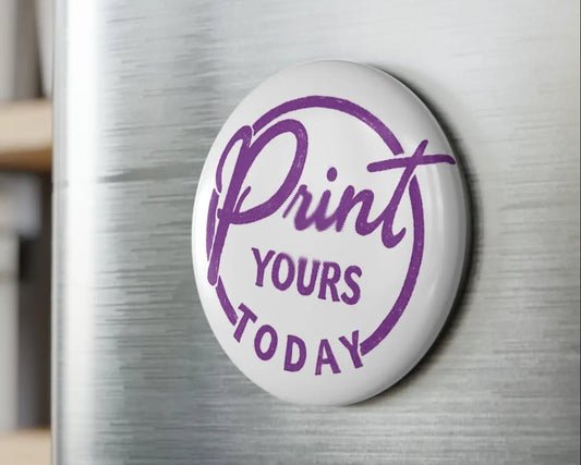 2.25" Custom Circle Fridge Magnet - Print Yours Today