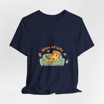 Slice of Life Pizza Tee | food pun shirt, snack cartoon tee - Print Yours Today