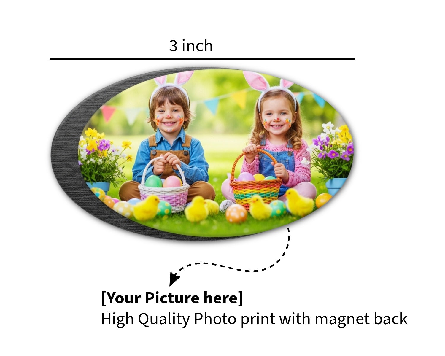 Scalloped Oval Magnet