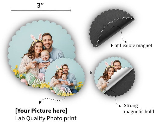 Custom Shaped Magnets - Scalloped Round