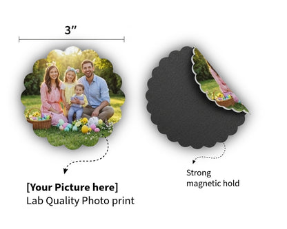Custom Shaped Magnets - Scalloped Round