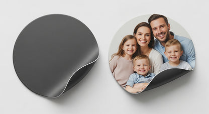 Small Circle Magnets - Round Photo Magnets