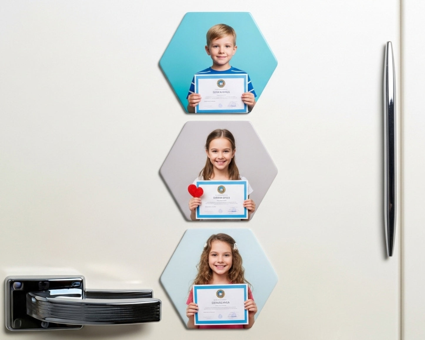 Hexagon Magnets - Customized Photo Prints