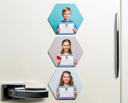 Hexagon Magnets - Customized Photo Prints